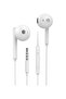 Earphone with an Aux Output and Noise Isolation, Control Buttons With a Microphone White