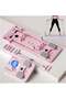 Foldable Pilates Reformer Machine for Home & Gym, Sliding Board for All Users (Pink)
