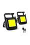 Pocket Mini LED Flashlight Torch – Ultra Bright 800 Lumens COB Keychain Light, Rechargeable Mini Work Light