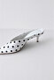 Polka Dot Pointed Toe Heeled Slippers |   Poly - 4
