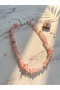Rose Quartz Cracked Stone Natural Stone Necklace