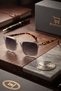 Transparent Frame Leopard Handle Modern Unisex Sunglasses Stylish and Ideal New Season Eyewear - 2