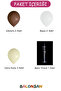 White Chocolate Sea Sand 7 Balloons 7-Piece Balloon Stand - 2