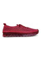 Genuine Leather 100% Genuine Leather Women's Red Casual Shoes Laser Cut Lace-Up Comfortable Sole - 3