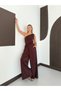 One-Shoulder Gathered Detailed Wide-Leg Jumpsuit - 4