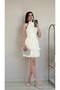 Women's Halter Neck Flounce Mini Organized Event Prom Wedding Dress 7 Color Options - 3