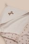 Hooded Baby Swaddle Towel Set 100% Cotton Water Absorbent Towel Bathrobe with Pouch 0-3 Months 73-73 cm - 3
