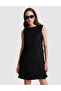 Black A-Line Woven Dress 50324151-Vr046 - 3
