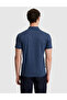 Navy Blue Slim Fit Buttoned Polo Collar T-Shirt 50323954-Vr033 - 5
