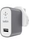 Premium MIXIT Fast 2.4 A Wall USB Mains Charger for Apple iPhone and iPad (UK Plug), Grey