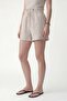 Natur Linen Blend Striped Shorts Set - 5