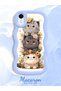 iPhone Xr Compatible Case Camera Protector Blue Silicone Couple Phone Case Cat Pattern - 2