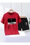 Unisex Oversize Shorts Set Short Sleeve T-Shirt Comfortable Fit Summer Casual Sports