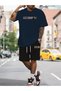 Unisex Oversize Shorts Set Short Sleeve T-Shirt Comfortable Fit Summer Casual Sports
