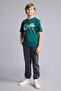 Printed T-Shirt Sweatpants 2-Piece Green Set Boy Child H5567A826Au - 2