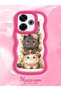 Poco M6 4g Compatible Case Camera Protector Red Silicone Couple Phone Case Cat Pattern - 2