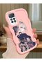 Redmi Note 11 Pro 4g Compatible Case Camera Protector Pink Silicone Couple Phone Case Girl Pattern