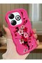 Infinix Smart 8 Pro Compatible Case Camera Protector Red Silicone Couple Phone Case Flower Pattern