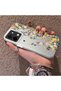 Vivo Y28 Compatible Silicone Edge Hard Back Case Couple Phone Case with Floral Pattern - 2