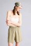 Paperbag High Waist Wide Leg Belmando Shorts T0883Az26Sm - 3