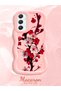 Samsung Galaxy A34 5g Compatible Case Camera Protector Pink Silicone Couple Phone Case Floral Pattern - 2