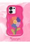 Oppo F31 5g Compatible Case Camera Protector Red Silicone Couple Phone Case Floral Pattern - 2