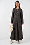 Women's Belted Long Denim Dress 1545 - Smoked - 4