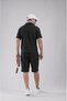 Trend Biz Polo Collar Jacquard Regular Fit Men's Shorts Set - 4