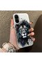 Realme C67 Compatible Silicone Edge Hard Back Case Couple Phone Case with Lion Pattern - 3