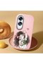 Oppo A60 Compatible Case Camera Protector Pink Silicone Couple Phone Case Girl Patterned - 2