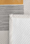 Modern Geometric Mustard Young Room Single Pique Set - Black Striped 160X220 cm Bedspread - 7