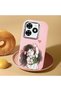 Tecno Spark 20C Compatible Case Camera Protective Pink Silicone Couple Phone Case Girl Patterned - 2