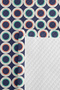 Navy Blue Geometric Youth Room Single Pique Set - Mint Modern 160X220 cm Quilted Bedspread - 7