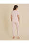 Senior Girls Pink Front Placket Pajama Set - 4