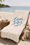 منشفة شاطئ Ocean Vibes بنمط نقوش البحر مقاس 70x150، مناسبة للاستخدام في المنازل الصيفية وعلى شاطئ البحر وفي حمامات السباحة