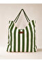 Tote Rota Daily Fabric Bag Lined Inner Pocket Cotton Twisted Column Bag - 3
