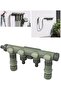 4-way faucet connector adapter with valve, 4-way water dispenser, and 2-pack hose connectors included - 5