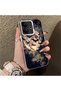 Vivo V60 Lite 5g Compatible Silicone Edge Hard Back Case Couple Phone Case Evening Patterned - 3