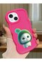 iPhone 14 Compatible Case Camera Protector Red Silicone Couple Phone Case Cute Pattern