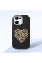 Oppo A6 Pro Compatible Case Camera Protector Black Silicone Couple Phone Case Heart Pattern