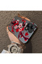 Poco X5 5g Compatible Silicone Edge Hard Back Case Couple Phone Case with Floral Pattern - 4