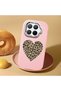 Mi 15t Pro Compatible Case Camera Protective Pink Silicone Couple Phone Case Heart Pattern - 2