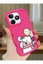 Realme Note 50 Compatible Case Camera Protector Red Silicone Couple Phone Case Cat Pattern