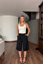 High Waist Bermuda Shorts