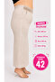 Plus Size Striped Fabric Pencil Skirt - 2