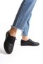 Black Women's Leather Lace-Up Casual Shoes Comfortable School, Office, Campus Style - 4