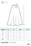 Women's Open Skirt with Hidden Zipper - 18264Etk - Black - 6