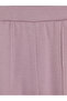 Özmarka New Season Lilac Elastic Waist Soft Touch Women's Shorts - 6