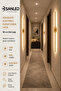 Decorative 12W Indoor Gold Case Daylight 80 cm Wall Sconce Electric 8 Pieces - 5