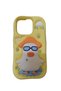 Case Compatible with iPhone 16 Pro,3D Kawaii Cute Cartoon Glasses Duck Bracket Soft Silicone Funny for Women Girls Gel Protective Cover - 4